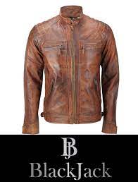Genuine Buffalo Leather Motorcycle Biker Distressed Vintage Leather Ja Men S Women S Clothing Stor In 2020 Leather Jacket Men Leather Jacket Vintage Leather Jacket