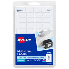 You can resize all the contents of this label and edit it. Avery Removable Labels 1 2 X 3 4 000 Labels 5418 Avery Com