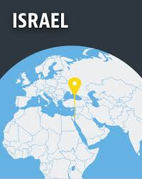 Map of israel, middle east. Israel World Watch Monitor