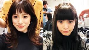 This design is an easier one where the length of the hair can be shown off best. Korean Bangs Cutting And Styling Korean Hairstyles Youtube