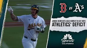 Jonah Heim hits solo home run to cut into Athletics' deficit vs. Red Sox