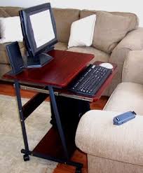 5806 Practical Portable Compact Computer Desk Used In Fornt Of Sofa Desks For Small Spaces House Furniture Design Living Room Furniture Arrangement