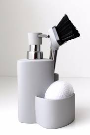 Get free shipping on qualified sponge holders & sink caddies or buy online pick up in store today in the kitchen department. Ceramic Kitchen Soap Dispenser Sponge Scrubby Dish Brush Caddy Sink Organizer Ebay