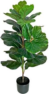 Our fiddle leaf fig tree leaves made of a thick plastic like material, leaves and vines are connected with wire underneath the fake branches,adjust the leaves to your liking, a. Besamenature 40 Inch Artificial Fiddle Leaf Fig Tree Faux Ficus Lyrata For Home Office Decoration Walmart Com Walmart Com
