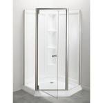 Corner shower door kits