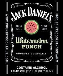 Jack daniels tennessee whiskey old no 7 longdrinkglas gläser logo weiß (565). Jack Daniel S Country Cocktails Watermelon Punch Passion Vines