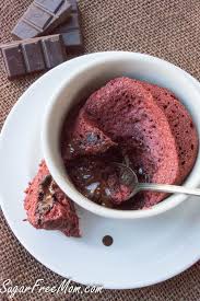 Low Carb Red Velvet Molten Lava Mug Cake For 2 Recipe Healthy Chocolate Recipes Mug Recipes Sugar Free Low Carb