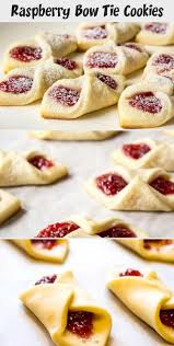 Brush edges with egg wash. Recipes Raspberry Bowtie Cookies Recipes Yummy Raspberry Bow Tie Cookies Bow Tie Featured In 31 Cookie Recipes Senaida Troxell