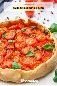 Tarte Fine Tomate Basilic Recette Recette Recettes De Cuisine Tarte Fine Tomates