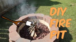 How to build a firepit with castlewall block : Diy Fire Pit Backyard Fun