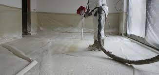 Isolation Du Sol En Mousse Polyurethane Projetee Pur Prix Pose Pavex Be