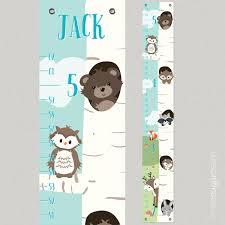 Growth Chart Woodland Creatures