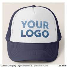 Custom Company Logo Corporate Swag Trucker Hat Zazzle Com Trucker Hat Company Logo Hats