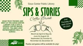 Sips & Stories Coffee Break at the Library