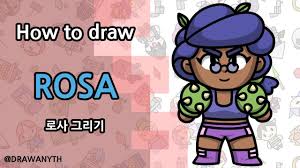 Rosa creates a tough second skin of vines, preventing 80% of incoming damage for 6 seconds. How To Draw Rosa Brawl Stars New Brawler Youtube