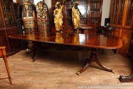 Import your own mahogany furniture containers today. Two Pedestal Regency Dining Table Mahogany With Leaves