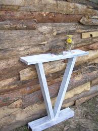 White Wood Furniture Is Always In The Spotlight White Attracts And Draws Creates A Sense Of Ce Rustic Console Tables White Console Table Small Console Tables