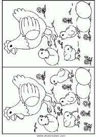 Civciv Aradaki Farki Bul Sayfasi Okuloncesitr Preschool Kindergarten Calisma Tablolari Boyama Sayfalari Faaliyetler