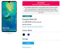 There are four primary plans. Celcom Offers The Huawei Mate 20 From Rm0 Soyacincau Com