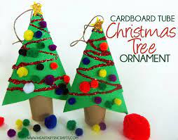 This handprint reindeer craft made from paper is one of our most popular christmas crafts of all time! Diy Cardboard Tube Christmas Ornament Kids Craft Kids Christmas Ornaments Christmas Tree Crafts Preschool Christmas