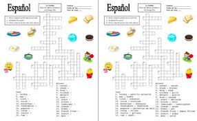 Its dark and comes in. Spanish Food And Meals Crossword Puzzle Vocabulary Spanish Distance Learning
