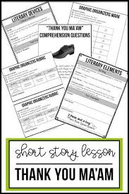 Thank You Ma Am Short Story Lesson Short Story Lesson Middle School Short Stories Short Stories
