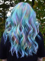 Check Out Our Variety Of Rainbow Hair Colors And Highlights For Long And Medium Length Haircuts To Sport In Ye Rainbow Hair Color Rainbow Hair Holographic Hair