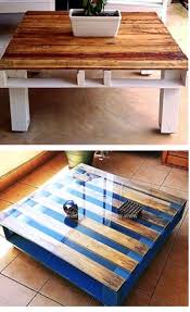 Chic white pallet patio coffee table: Pallet Tables Container Water Gardens