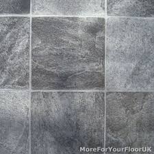 Grey Stone Tile Vinyl Flooring Kitchen Bathroom Lino Ebay Vinyl Flooring Kitchen Vinyl Flooring Kitchen Flooring