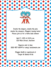 Poster 2nd Baby Showers Seuss Baby Shower Twins Baby Shower