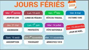 Jour ferie et repos non fixe. Les Jours Feries Dans Le Droit Du Travail Et L Activite Partielle Interim Info