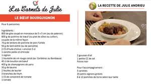 Recettes Les Carnets De Julie France 3 Les Carnets De Julie Recette Boeuf Bourguignon Recette De Julie