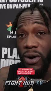 Wilder says he's going with his guy Errol Spence Jr over Terence Crawf...