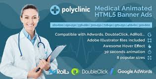 Polyclinic Medical Services Animated Html5 Banner Ads Gwd Banner Ads Healthcare Ads Medical Services