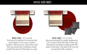 Not sure what size rug you should use for your room? What Size Rug For A King Bed Chart Layout Designs Homely Rugs
