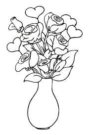Gambar Mewarnai Vas Bunga
