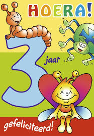 Cijferkaart 3 Jaar A5 Outlet