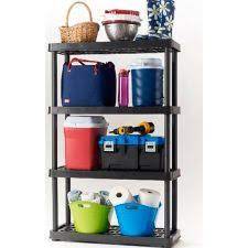 Organize It 4 Shelf Resin Rack 36 In X 18 In X 56 In Canadian Tire Shelves Shelving Racks Shelving