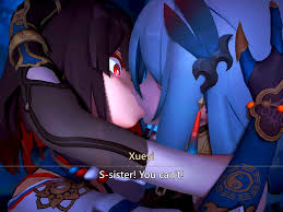 【Honkai:Star Rail】Xueyi and Hanya Kiss (No Sound) [Miruno]