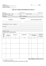 Fisă Consultaţii Adulţi Faţă Verso Carton 140g Creionul Meu