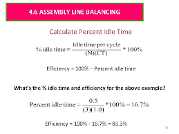 How long is an assembly line balancing cycle? 1 4 4 Sequencing Theory For Single Machine