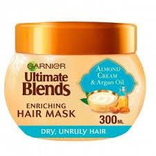 To make the banana in a deep bowl, use a fork to crush and bring it into the cream with the help of nicely. Garnier Ultimate Blends Enriching Hair Mask Almond Cream Argan Oil 300 Ml Inci Beauty