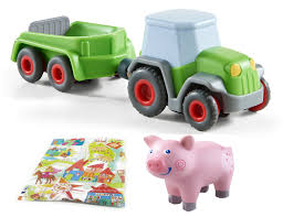 Haba bett haba bett matti np: Haba Traktor Mit Anhanger Und Ferkel Haba Kugelbahn Kinderlampenland De