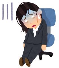 力尽きた人のイラスト（女性会社員） | かわいいフリー素材集 いらすとや