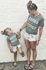 Printed T Shirt Mommy Daughter Outfits Mother Daughter Outfits Mommy And Me Outfits
