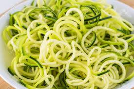 Zucchini noodles are a healthy option to pasta and they taste so good! Ingredient For Zucchini Noodles Salad Spiral Zucchini In White Plate Stock Photo Picture And Royalty Free Image Image 146182252
