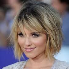 An undercut is where this is another example of how stylish baby bangs can look and to really make a statement, you here is a short graduated style with light, straight across bangs. 50 Short Layered Haircuts That Are Classy And Sassy Hair Motive Hair Motive