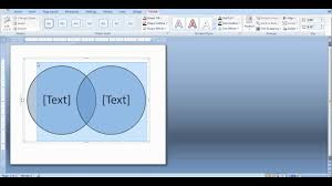 how to create a venn diagram in word and powerpoint