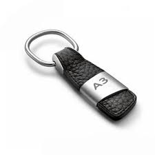 Leather Keychain Keyring Key Chain Ring Key Holder For Audi A3 A4 A5 A6 A7 A8 B6 S3 S4 S5 Rs Q3 Q5 Q7 Chaveiro Car Sty Leather Leather Keyring Leather