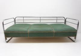 Fabric sectional with 2 power recliners and 1 usb console, created for macy's. Chromed Bauhaus Sofa 1930s 106883
